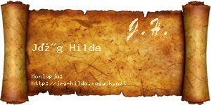 Jég Hilda névjegykártya
